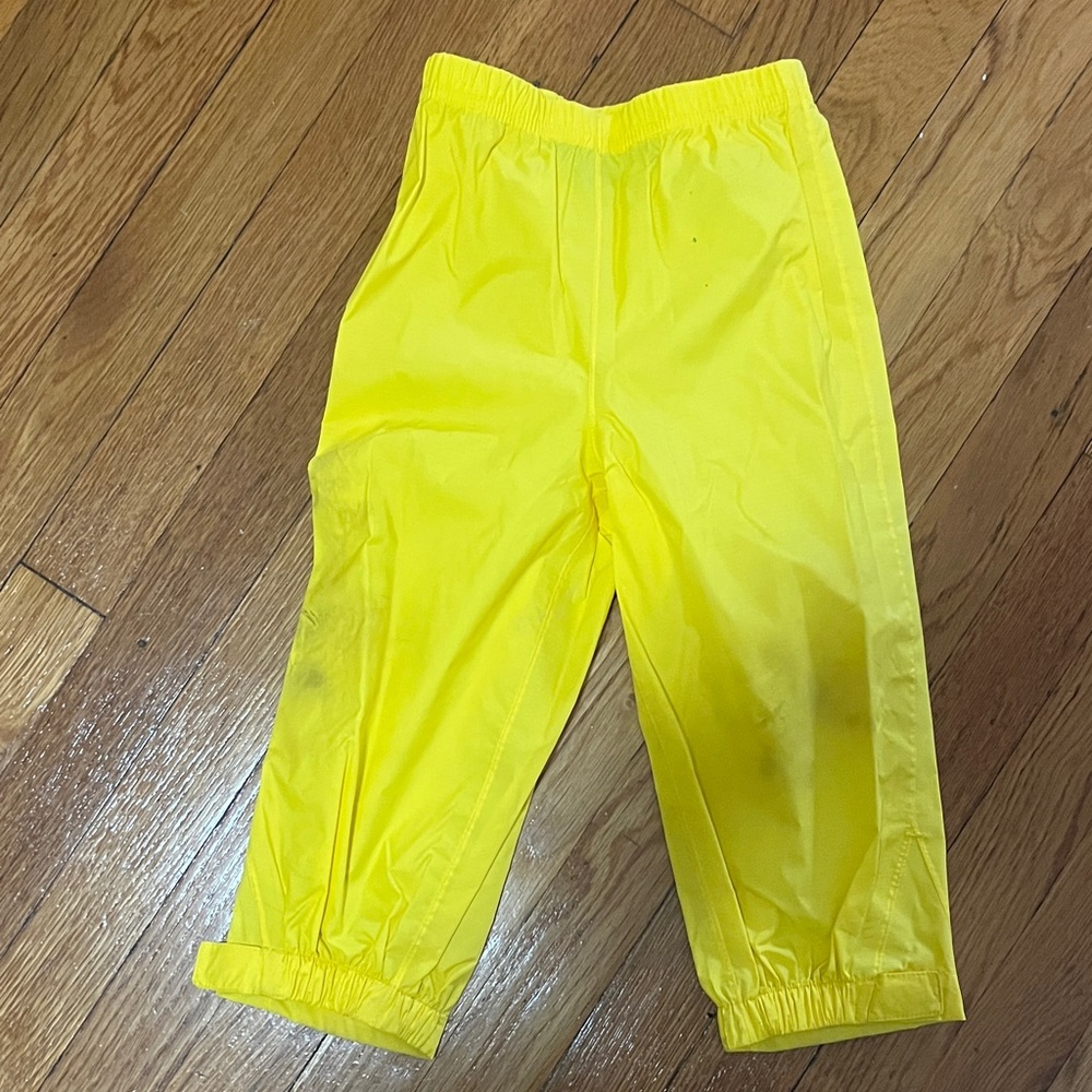 L.L. Bean Yellow Kids' Rain Pants